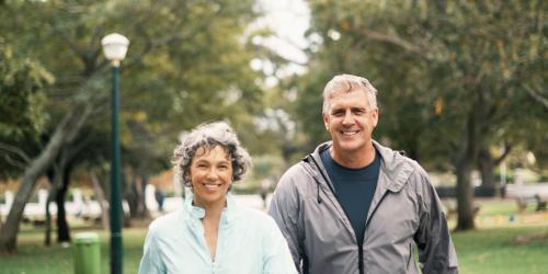 Couple walking